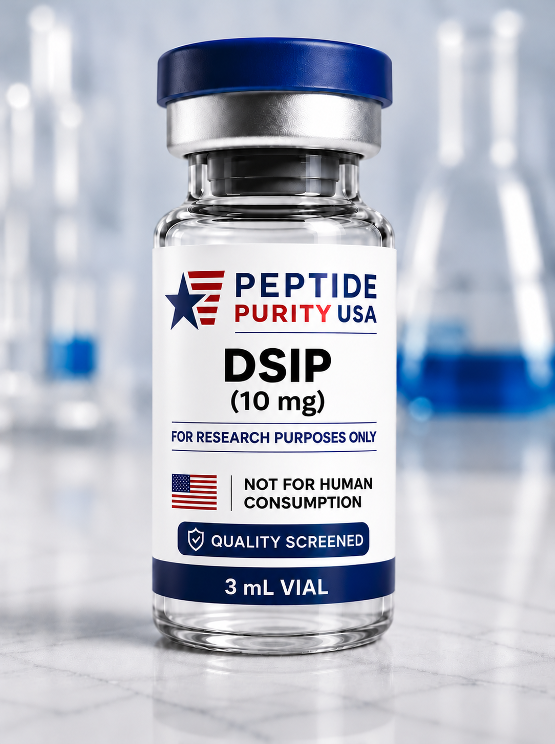 DSIP 10 research vial