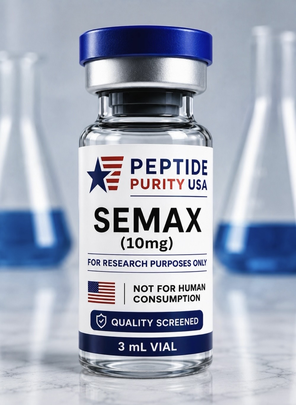 Semax 10 research vial